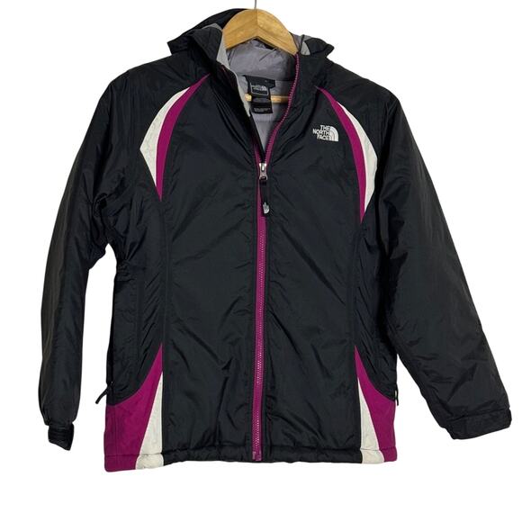 The North Face Girls3-n-1 Hyvent Ski Insulated Jacket Black Pink Size 14/16